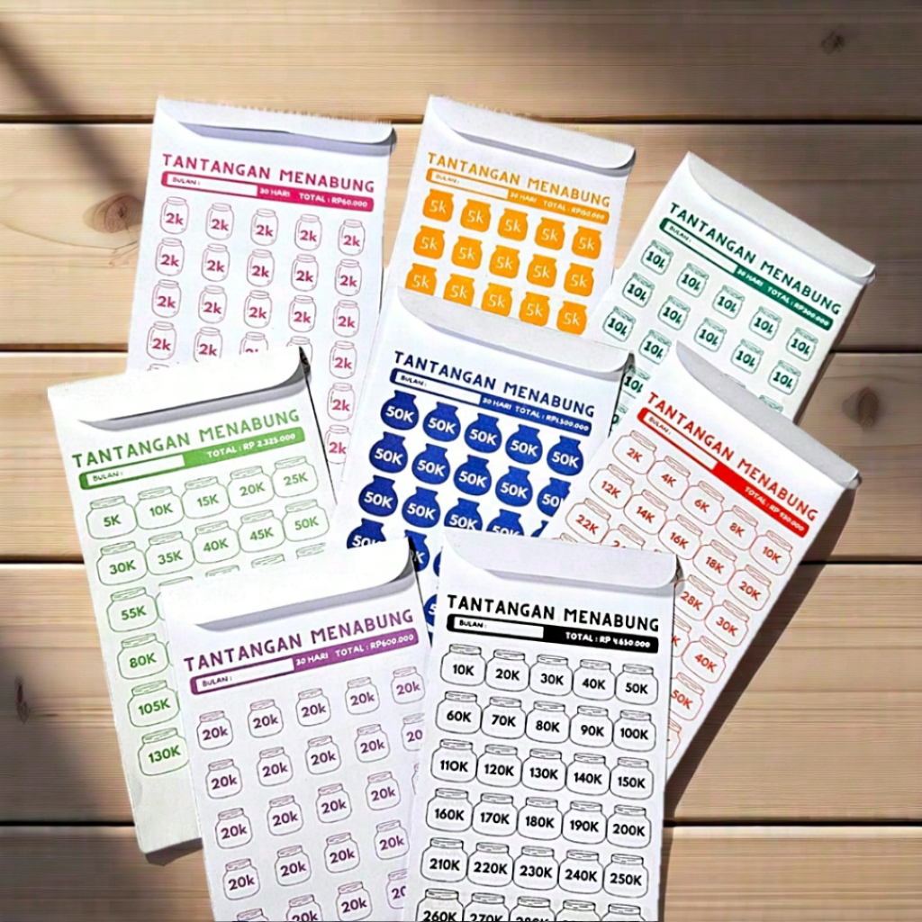 

Tk1- 10 Amplop Tabungan / Amplop Menabung / Angpau Uang