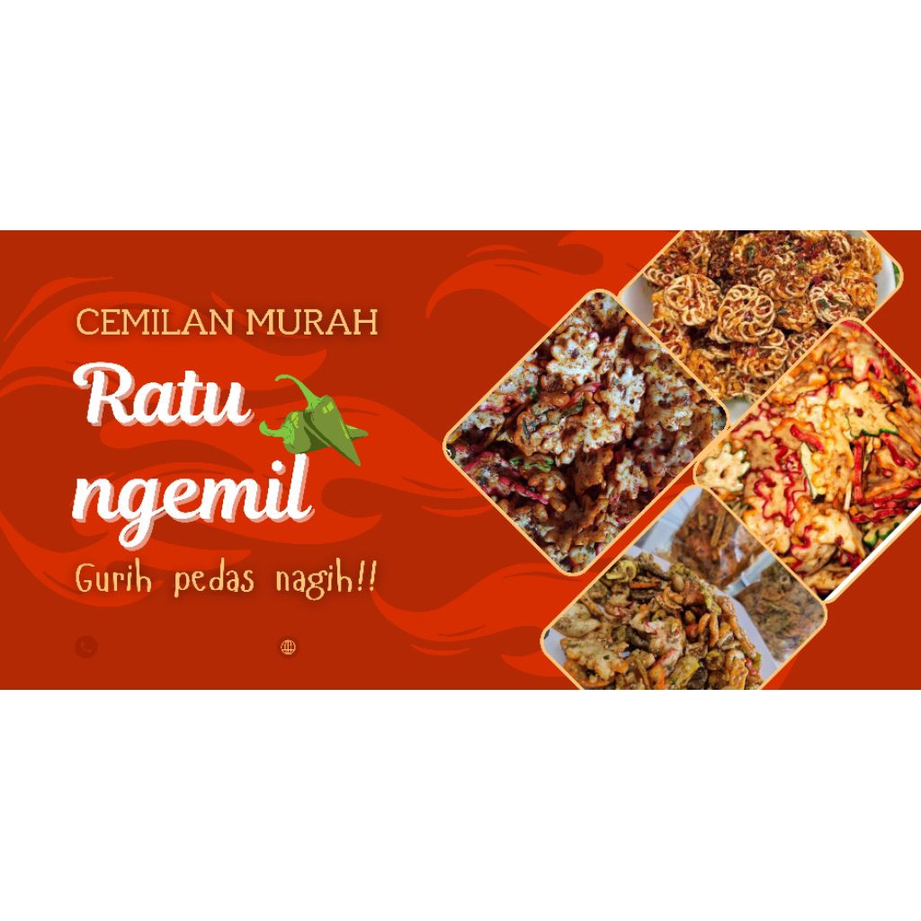 

RATU NGEMIL seblak kering kerupuk viral pedas daun jeruk