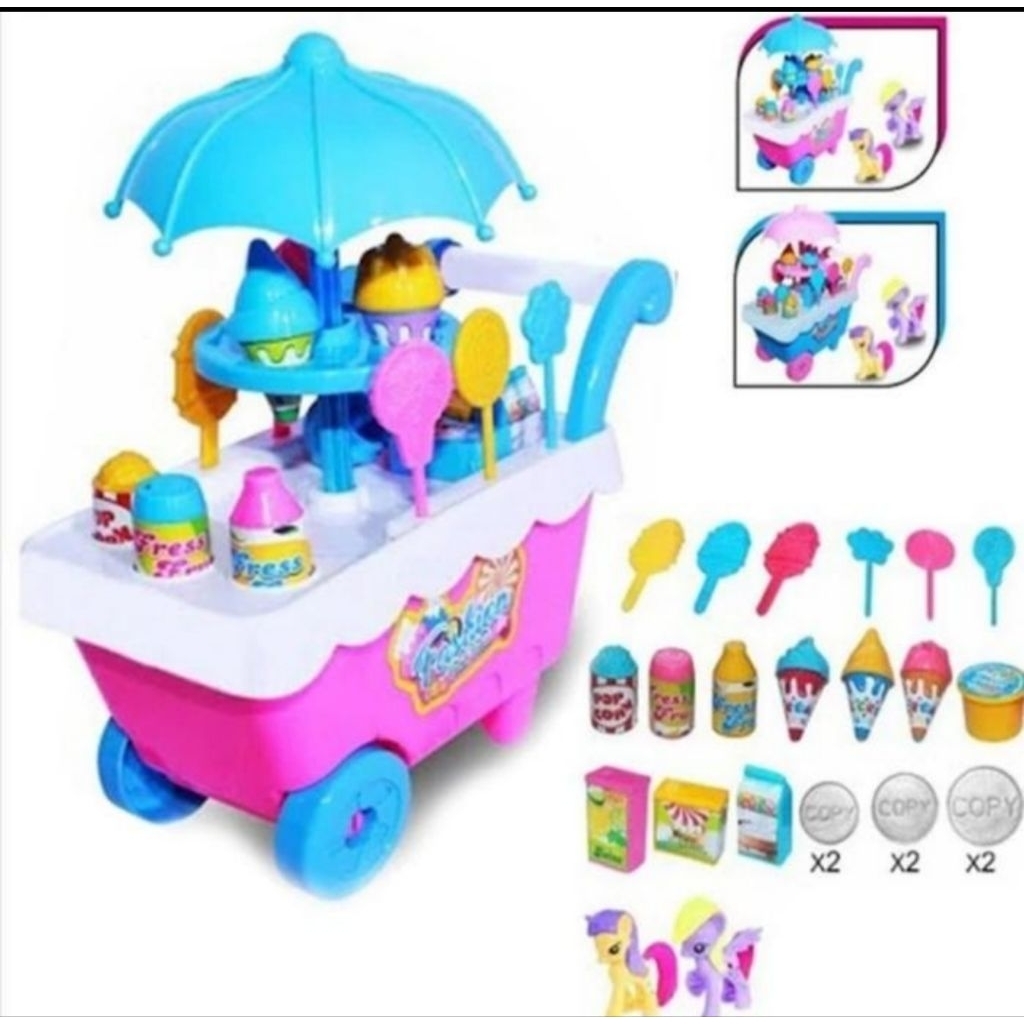 Mainan Anak Gerobak Es Krim/Mainan Gerobak Ice Cream/Mainan Ice Cream/Mainan Jualan Es Krim