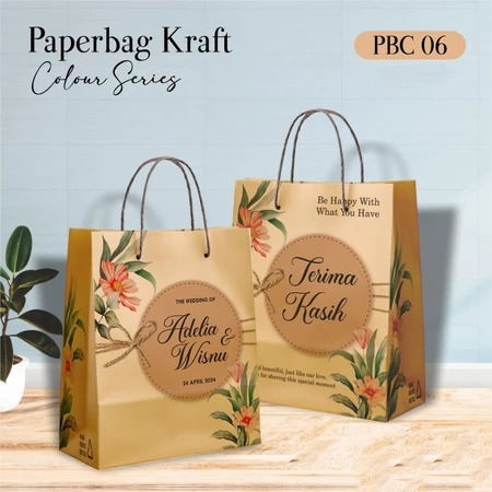 

[12PCS] TAS PERNIKAHAN & HAJATAN AESTHETIC 20 X 25 X 10 CM - PAPER BAG PBC READY STOCK - PBC 06