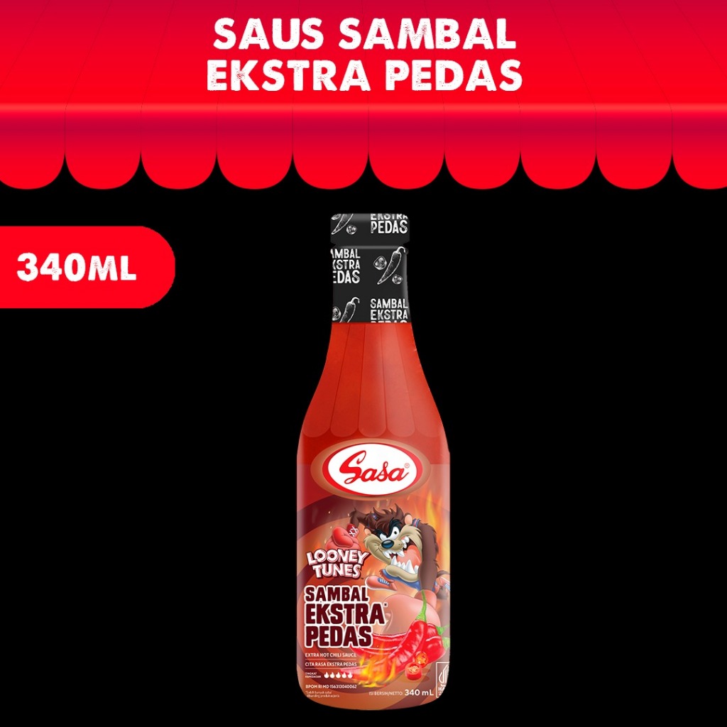 

[oddsolshop] pekanbaru/Sasa Saus Sambal Ekstra Pedas 340ML Saos Makan Extra Spicy Chilli Sauce Halal