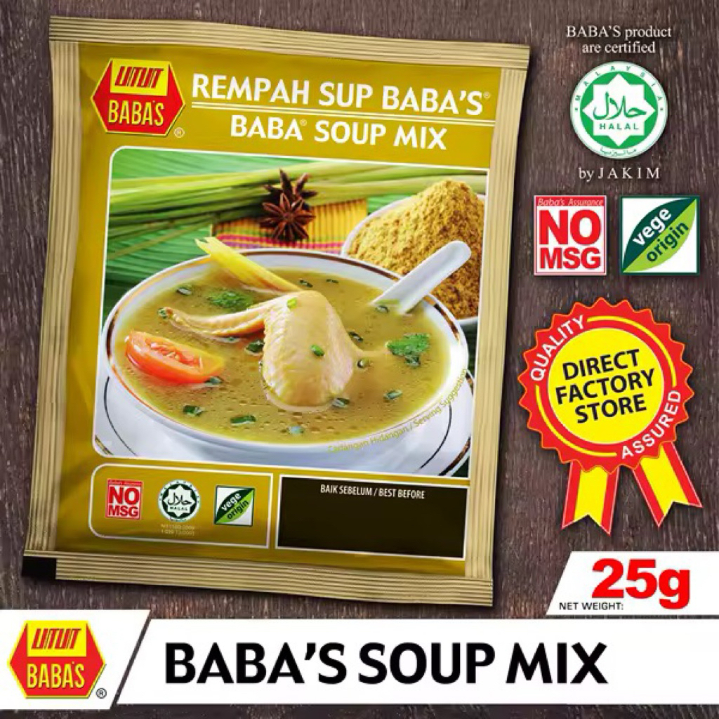 

BABA'S Soup Mix 25g / Rempah Sup MALAYSIA IMPORTED
