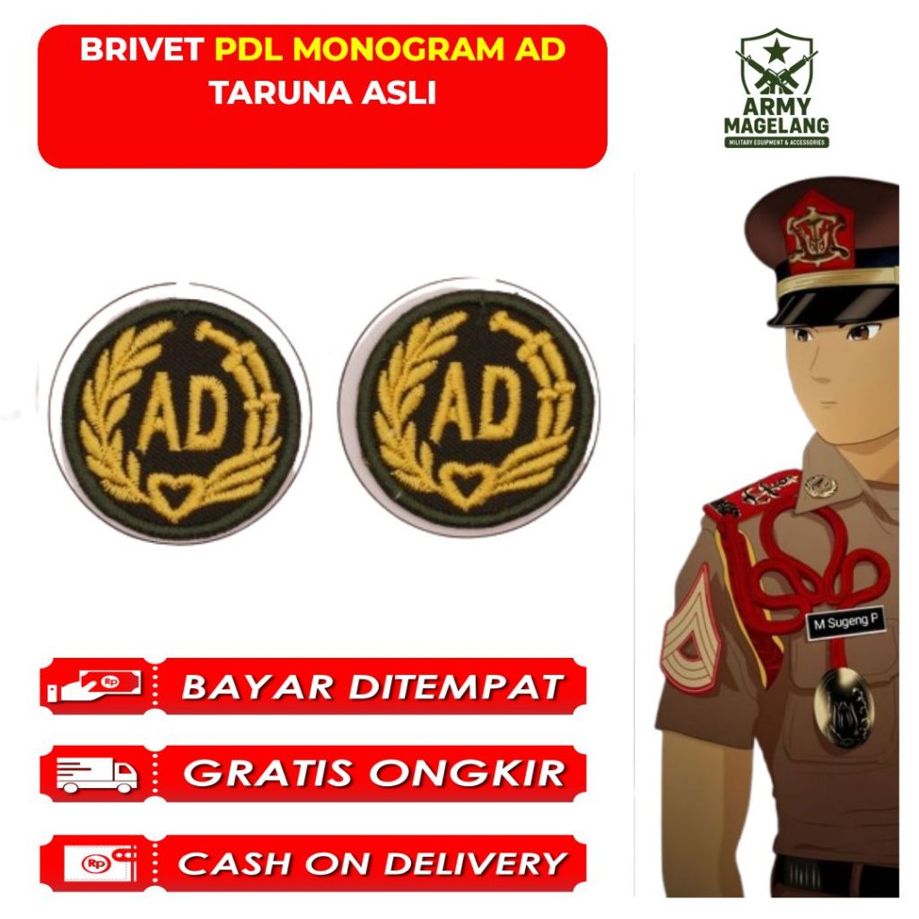 BRIVET MONOGRAM PDL TARUNA ASLI