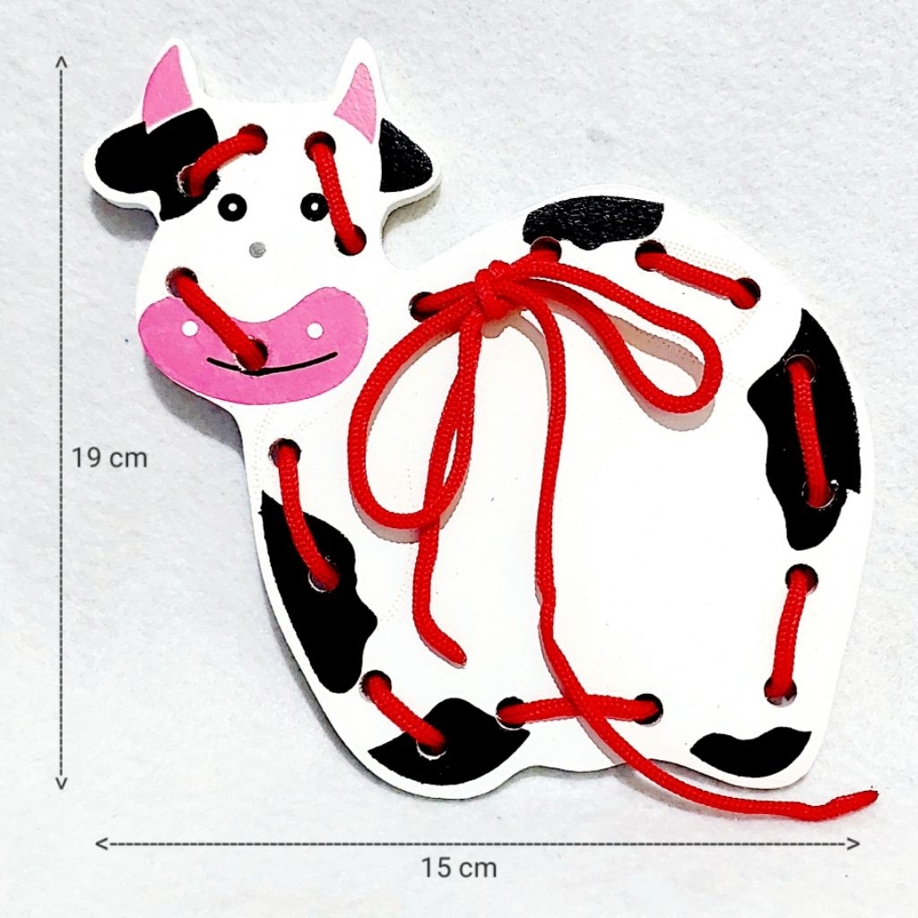 BELI Mainan edukatif / edukasi anak / Papan jahit / APE / alat peraga edukasi menjahit /