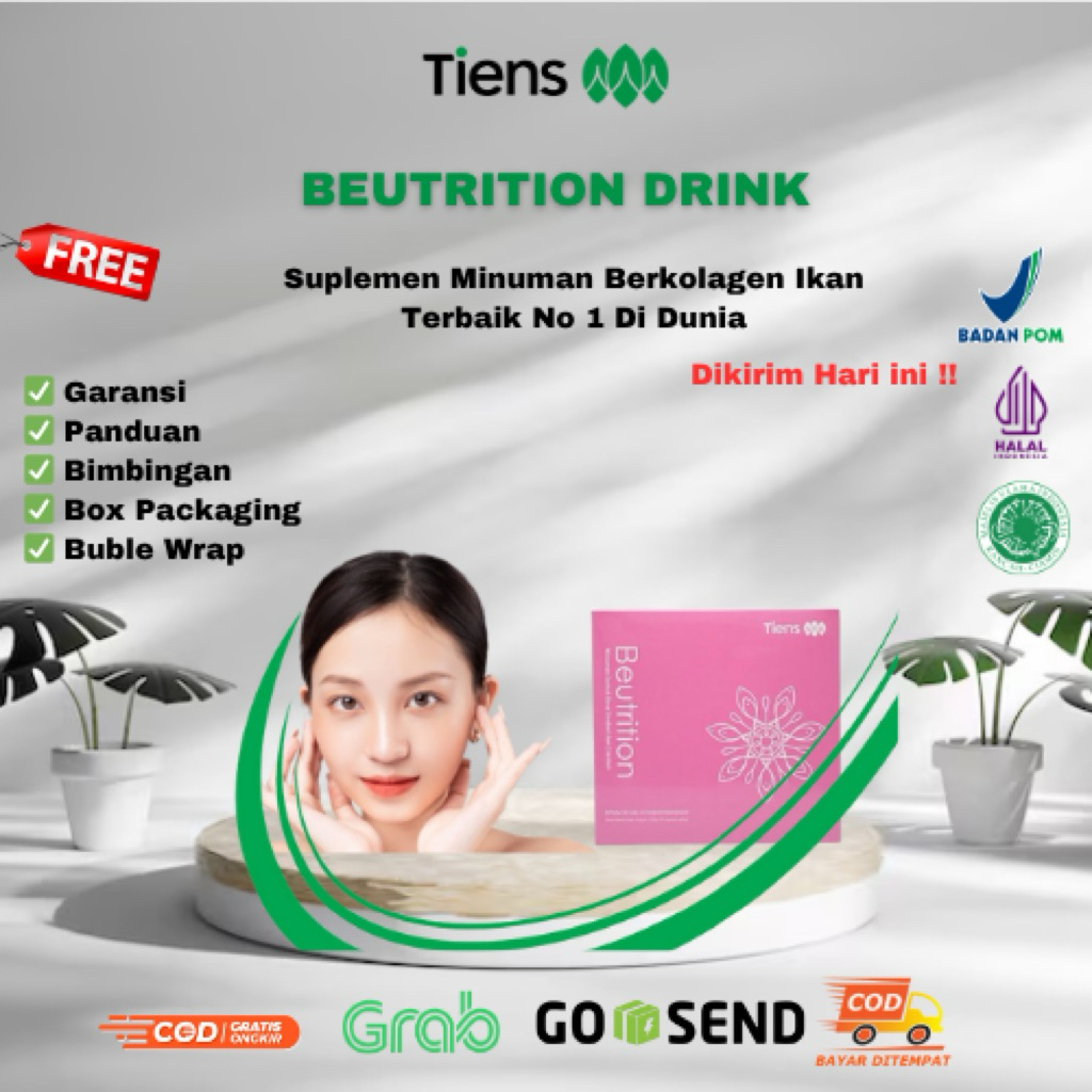 TIENS Beutrition Tripeptide Fish Collagen 5000mg Minuman L-Glutathione Collagen Drink Pemutih Kulit