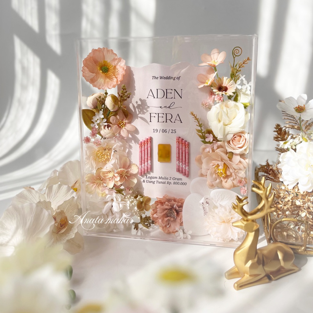 mahar murah/ mahar akrilik/mahar custom/mahar pernikahan /mahar estetik/ mahar rustik