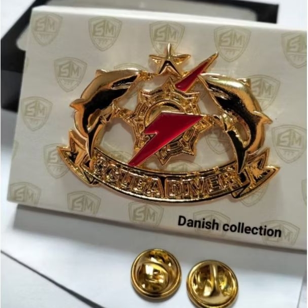 PIN WING BRIVET BREVET SCUBA DIVER BRIMOB POLRI