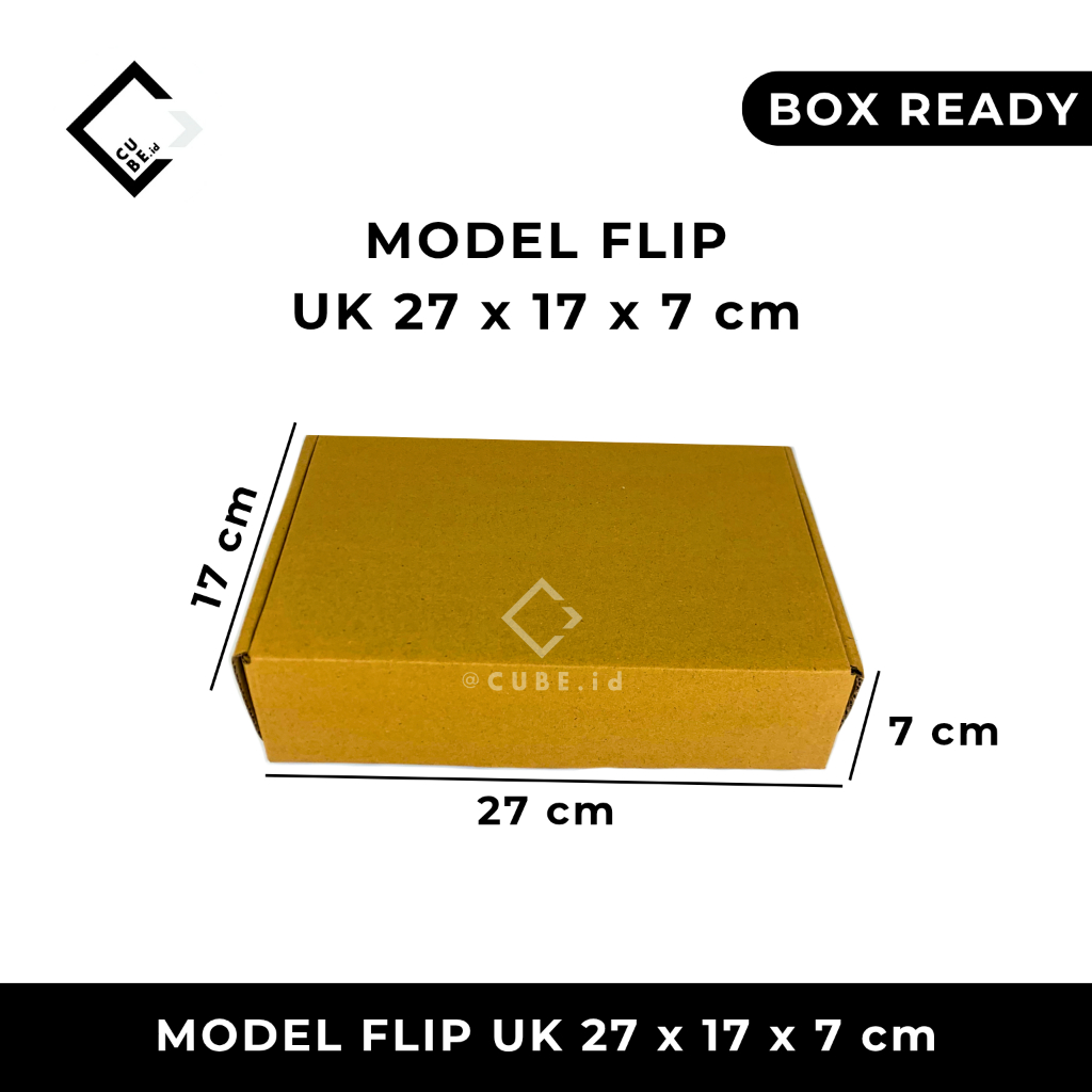 

DUS MODEL FLIP / CORRUGATED FLIP BOX uk 27x 17 x 7 cm