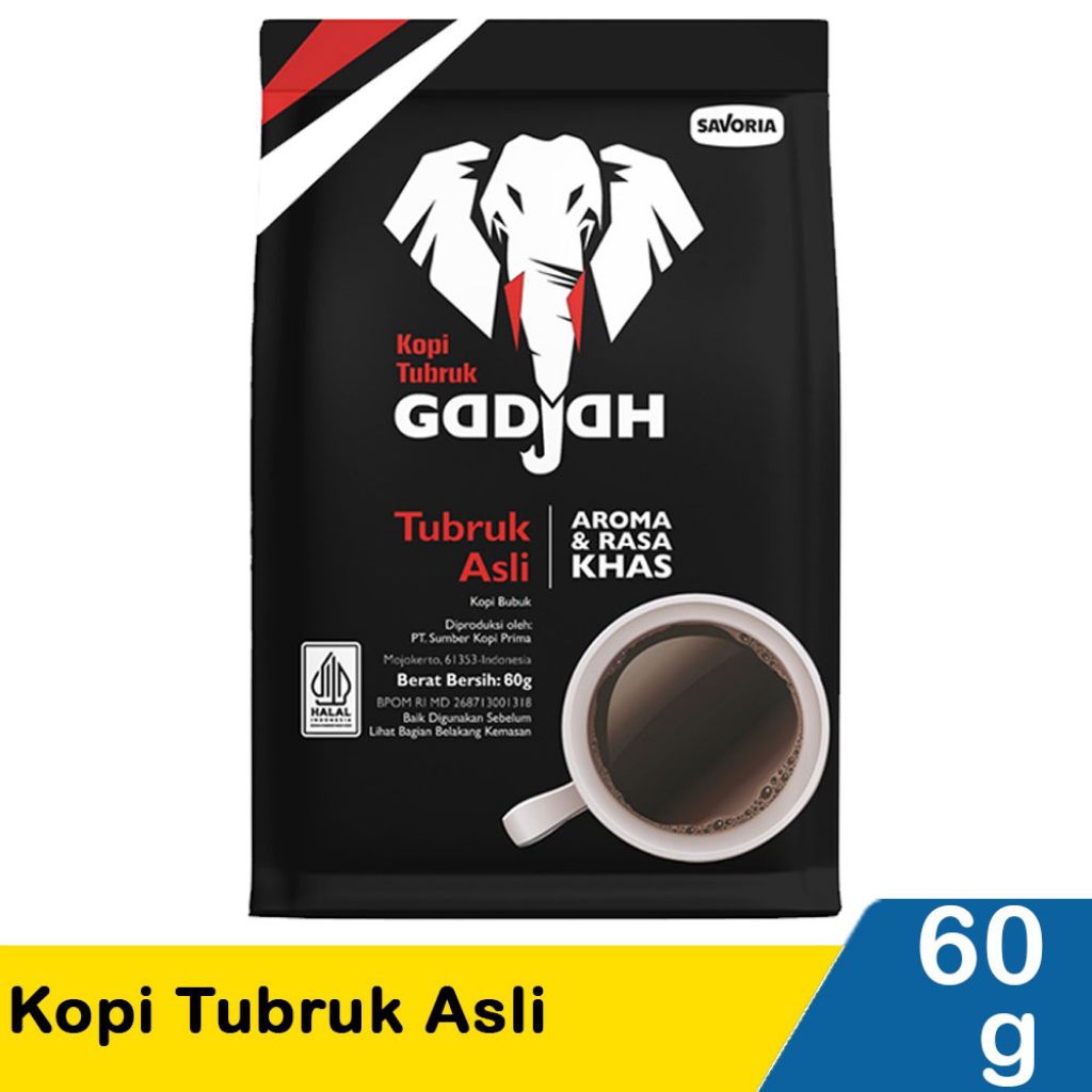 

kopi Tubruk Gadjah asli 60g