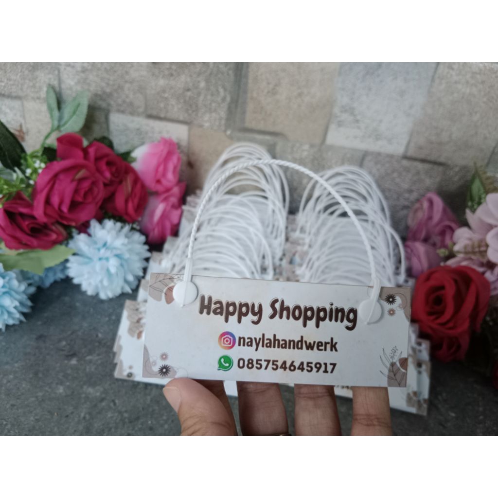 

label hangtag kemasan buket murah berkualitas ( isi 15pcs )