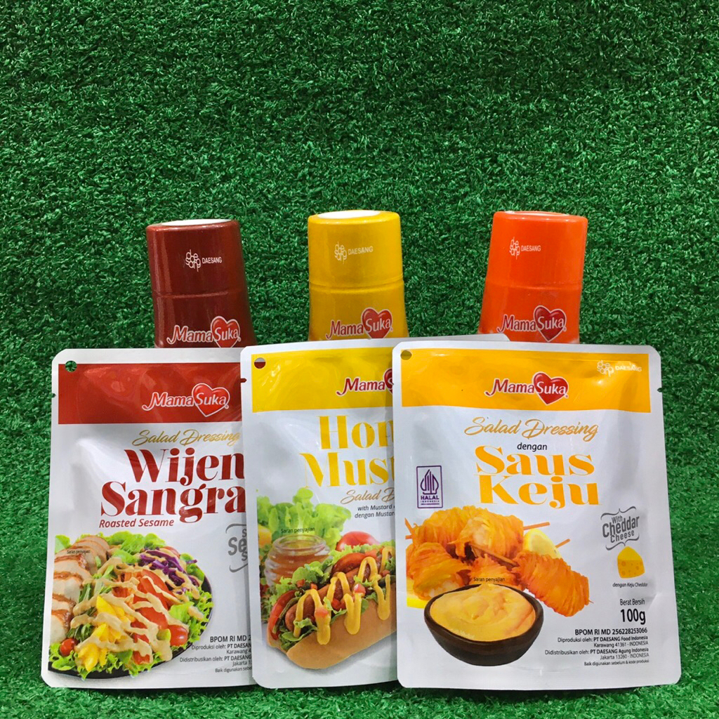 

Mamasuka Salad Dressing Mayonaise & Sauce Saus 100gr & 300gr Lokal HALAL