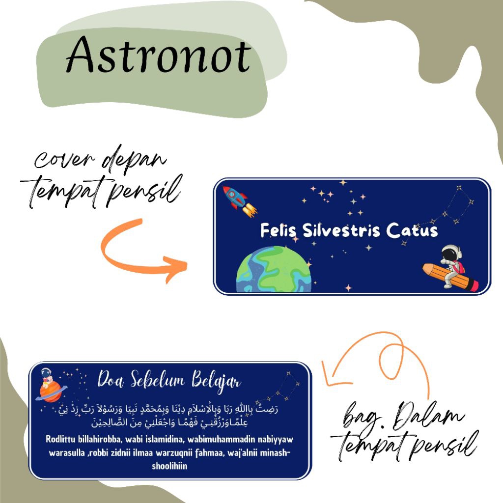 

tempat pensil astronot