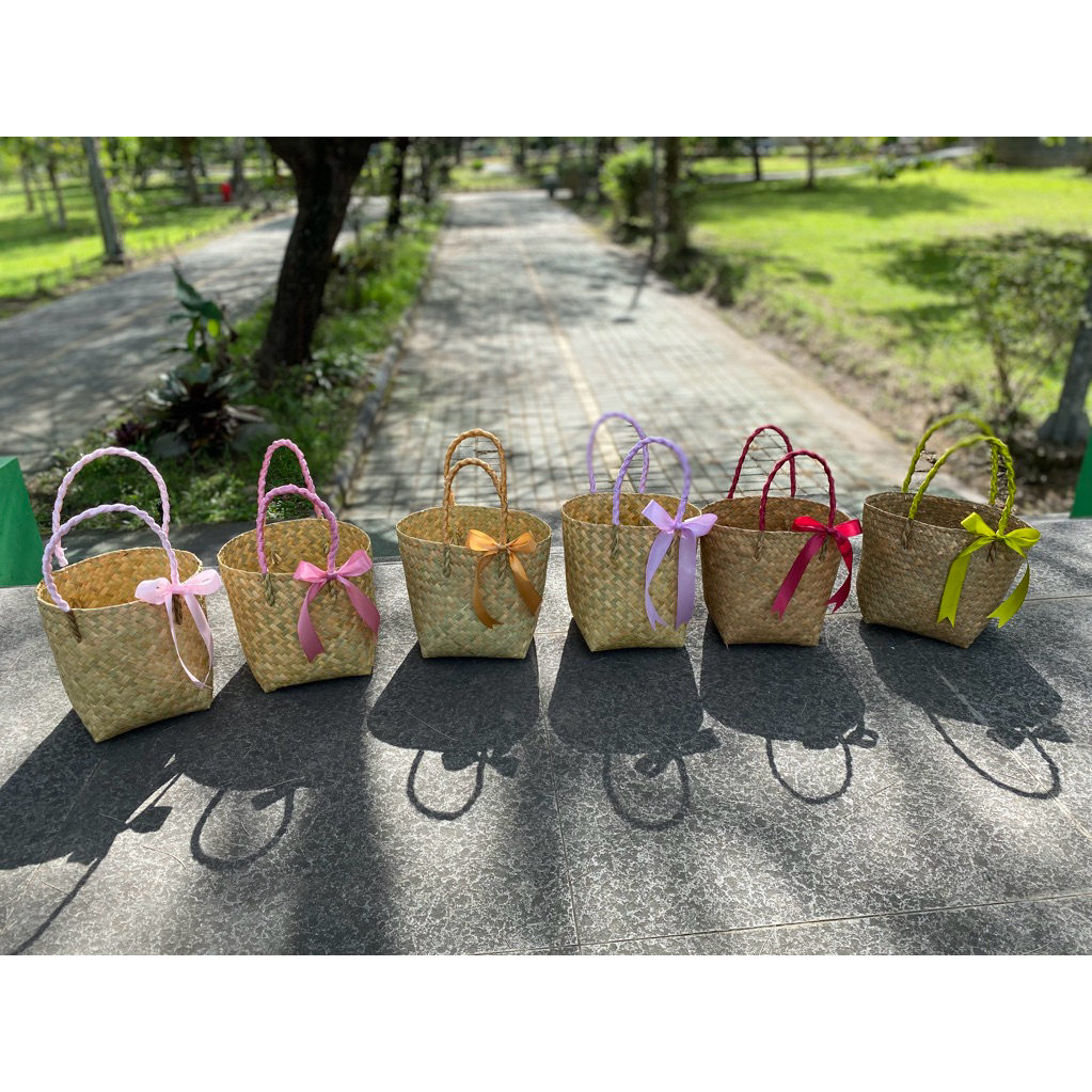 TAS ANYAMAN PURUN TALI PITA TAS HAMPERS LEBARAN HARI RAYA IDUL FITRI TAS HAMPERS LEBARAN