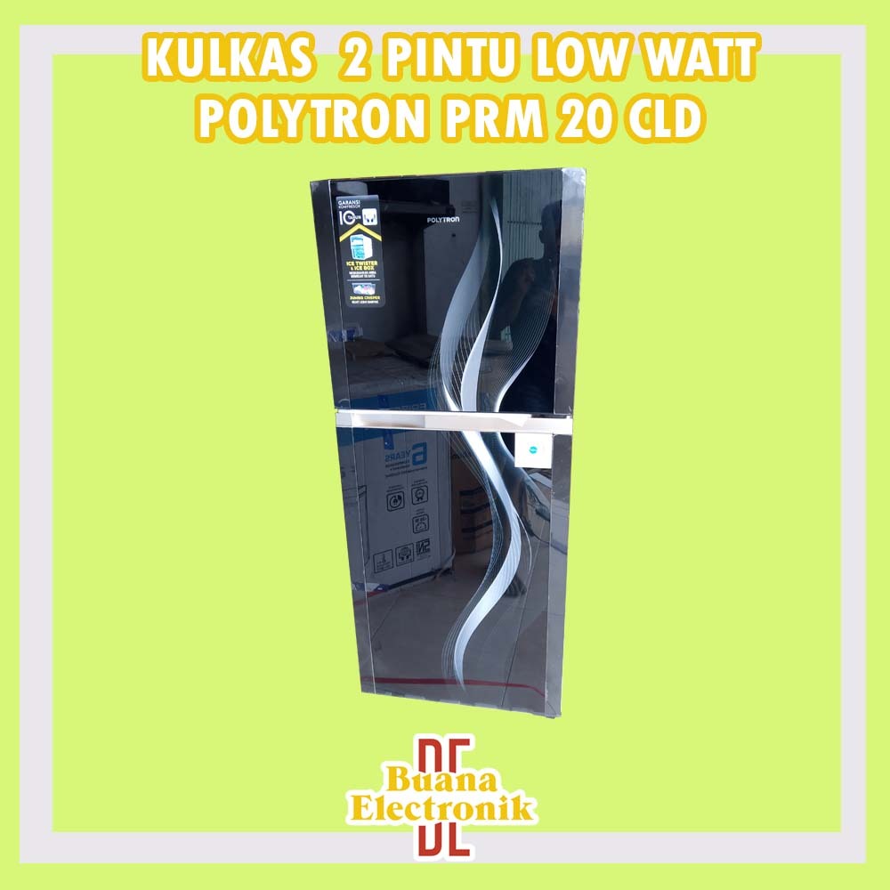 KULKAS 2 PINTU LOW WATT POLYTRON 2 PINTU PRM 20 CLD