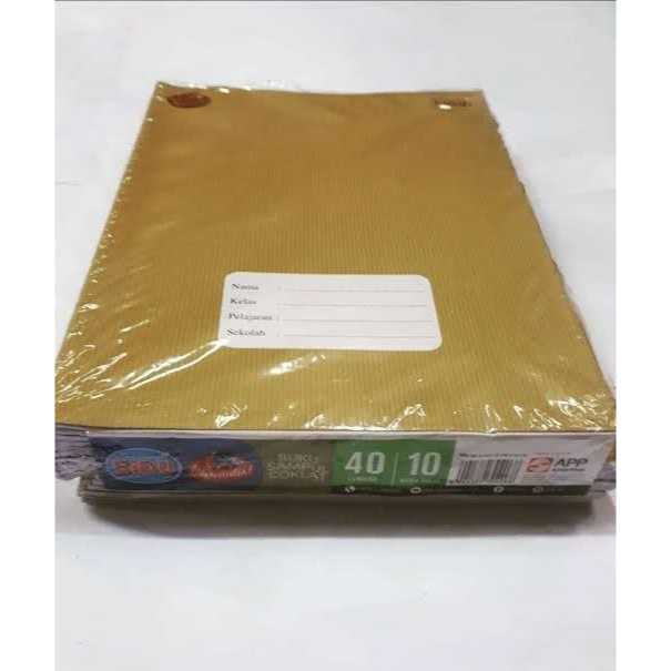 

Cahaya Kasih Shop - Buku Tulis Sampul Coklat SIDU Sinar Dunia Kraft 40 Sheet