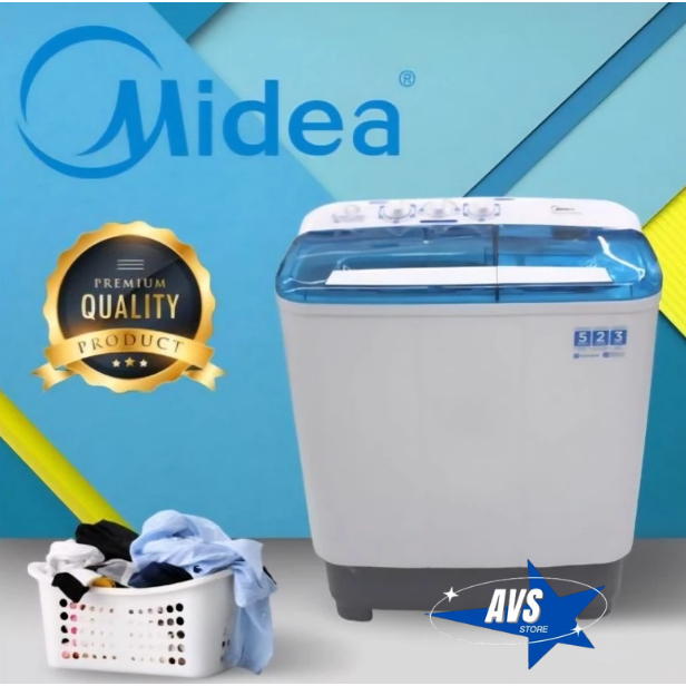 MIDEA MESIN CUCI 2 TABUNG KAPASITAS 8KG MTD-92 P501Q