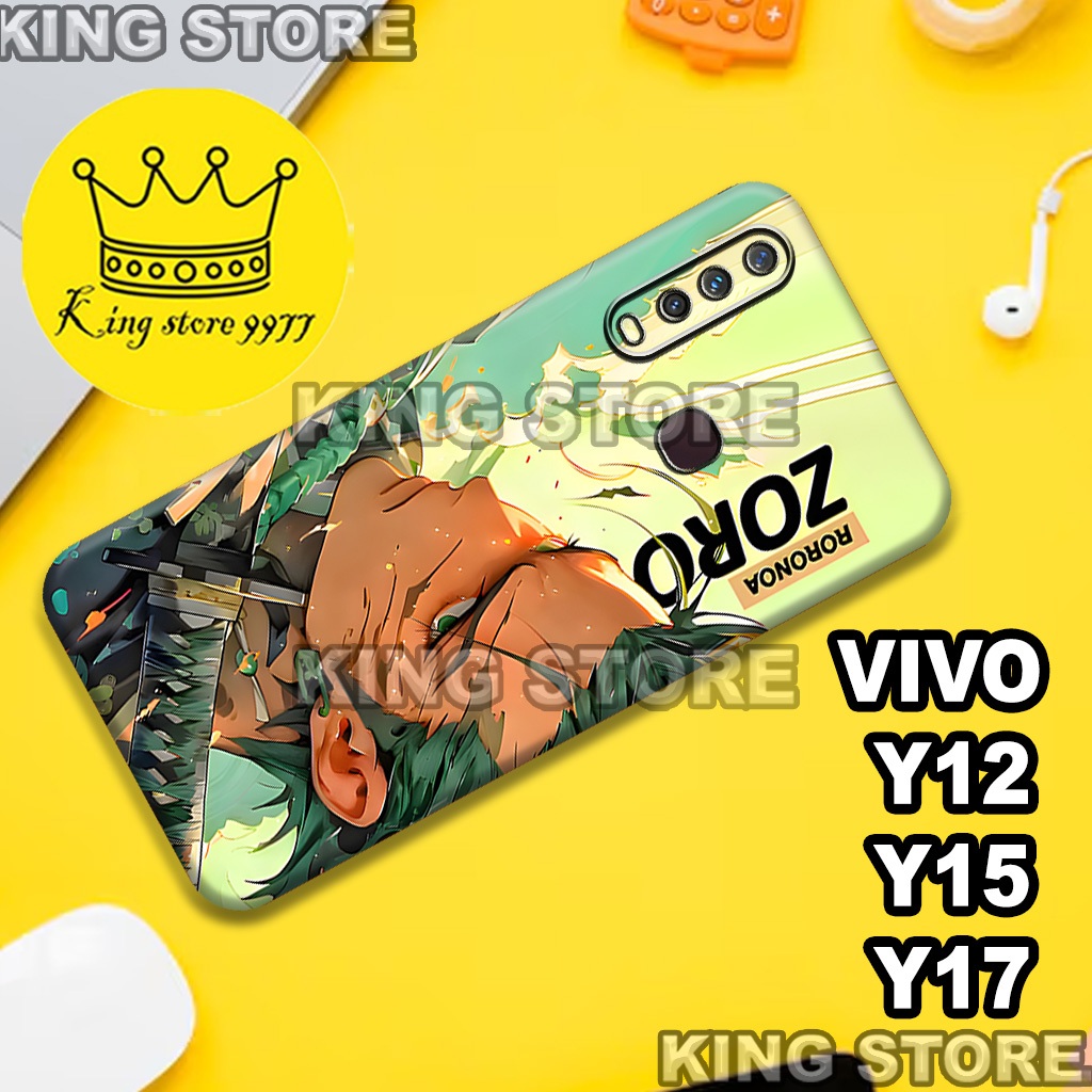 (KS2)  Softcase karet untuk VIVO Y12 - Y15 - Y17 Motif gambar karakter Anime/casing VIVO Y12 - Y15 -
