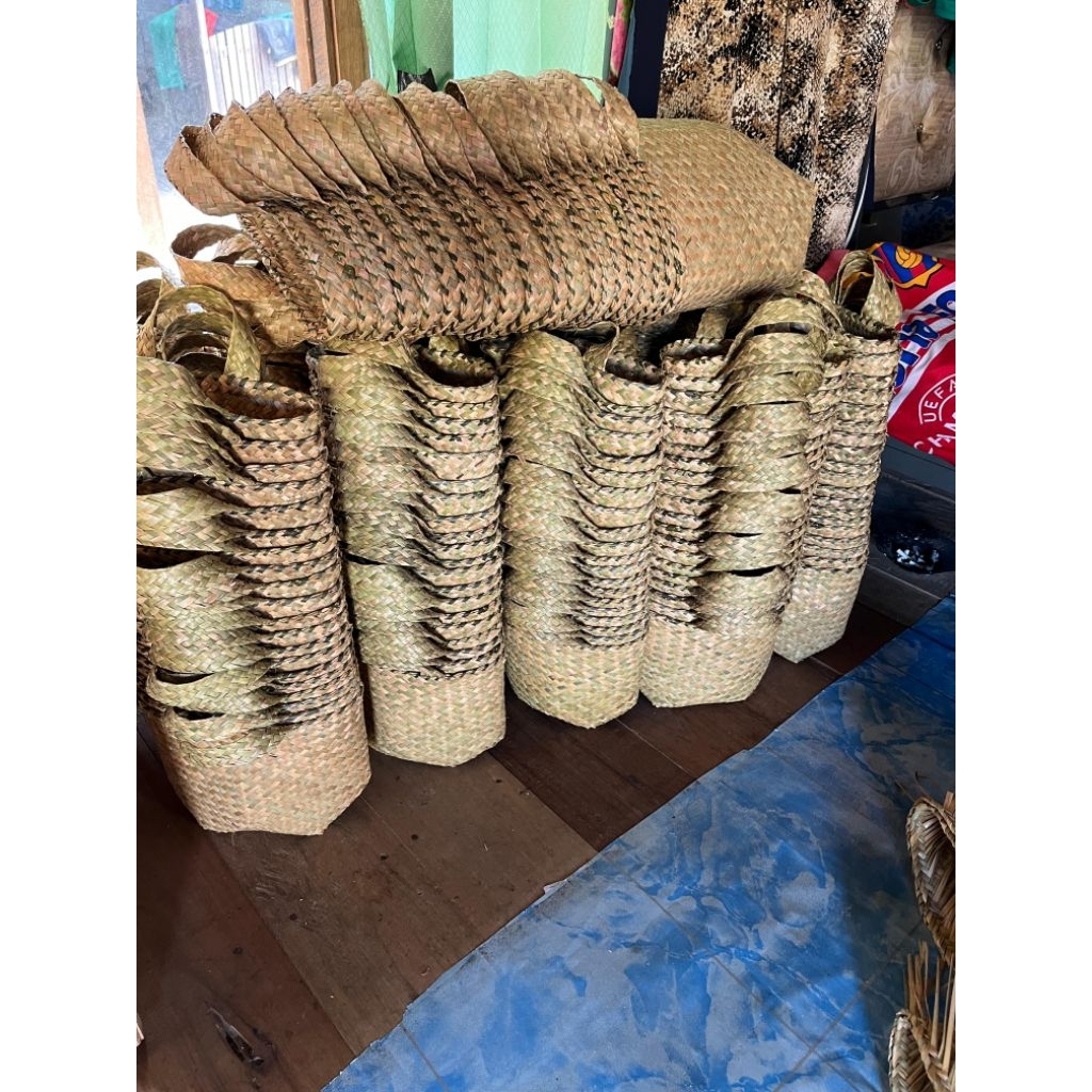 bisa (COD) Bakul Purun UK XL / Tas Anyaman purun khas Kalimantan