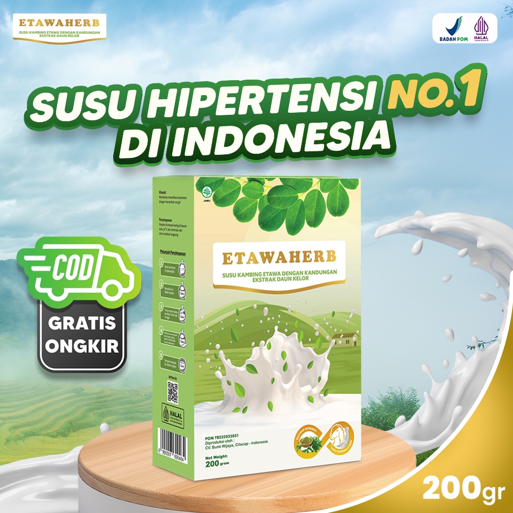 

Etawaherb Susu Kambing - Mencegah Hipertensi Darah Tinggi 200gr