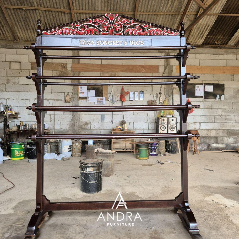 gawangan kain batik 8 tongkat , gawangan batik, gawangan batik kayu jati