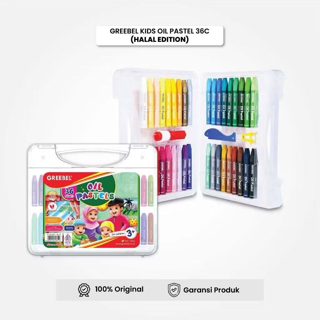 

GREEBEL Crayon Krayon Kids Oil Pastel Halal Edition 36 Warna