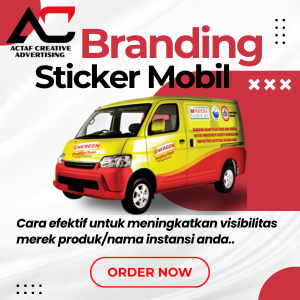 Jasa Cetak & Pasang Sticker Car Branding | Sticker Mobil Custom