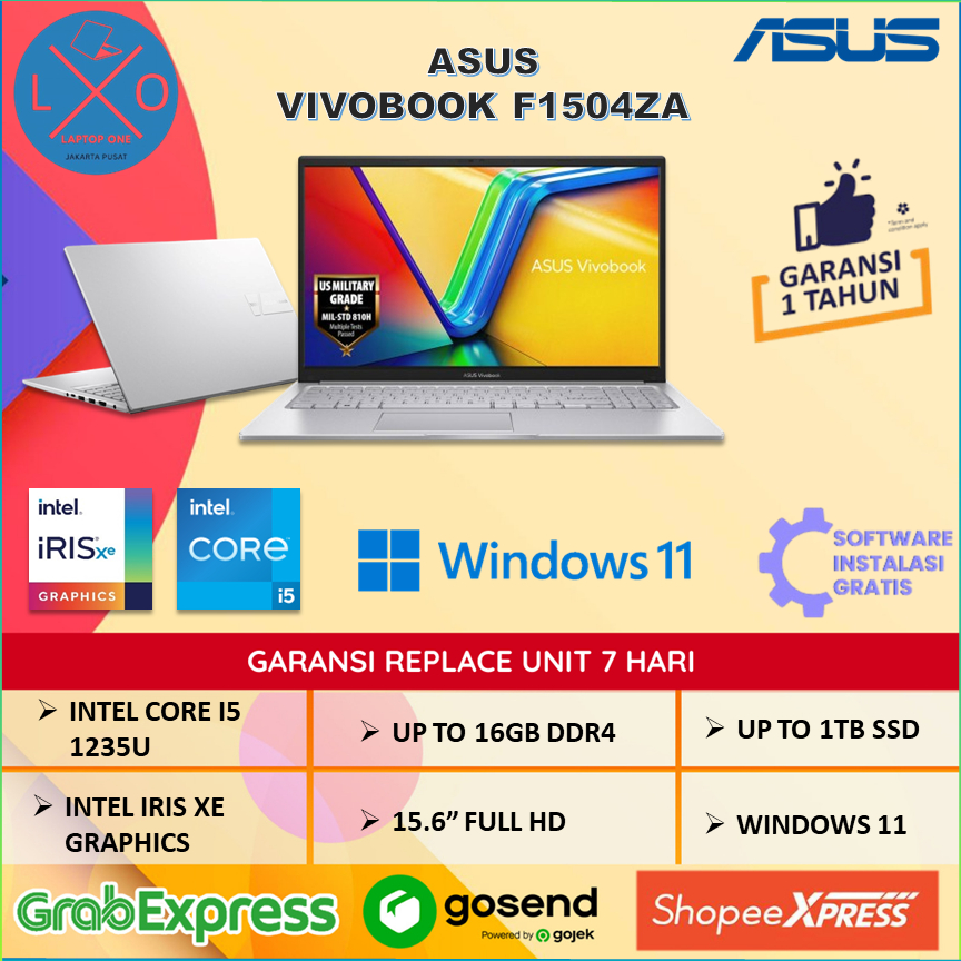 LAPTOP ASUS VIVOBOOK 15 F1504ZA I5 1235U 16GB 1TB 15.6" FULL HD WINDOWS 11 HOME