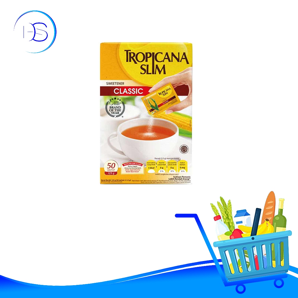 

TROPICANA SLIM SWEETENER 50x2.5G
