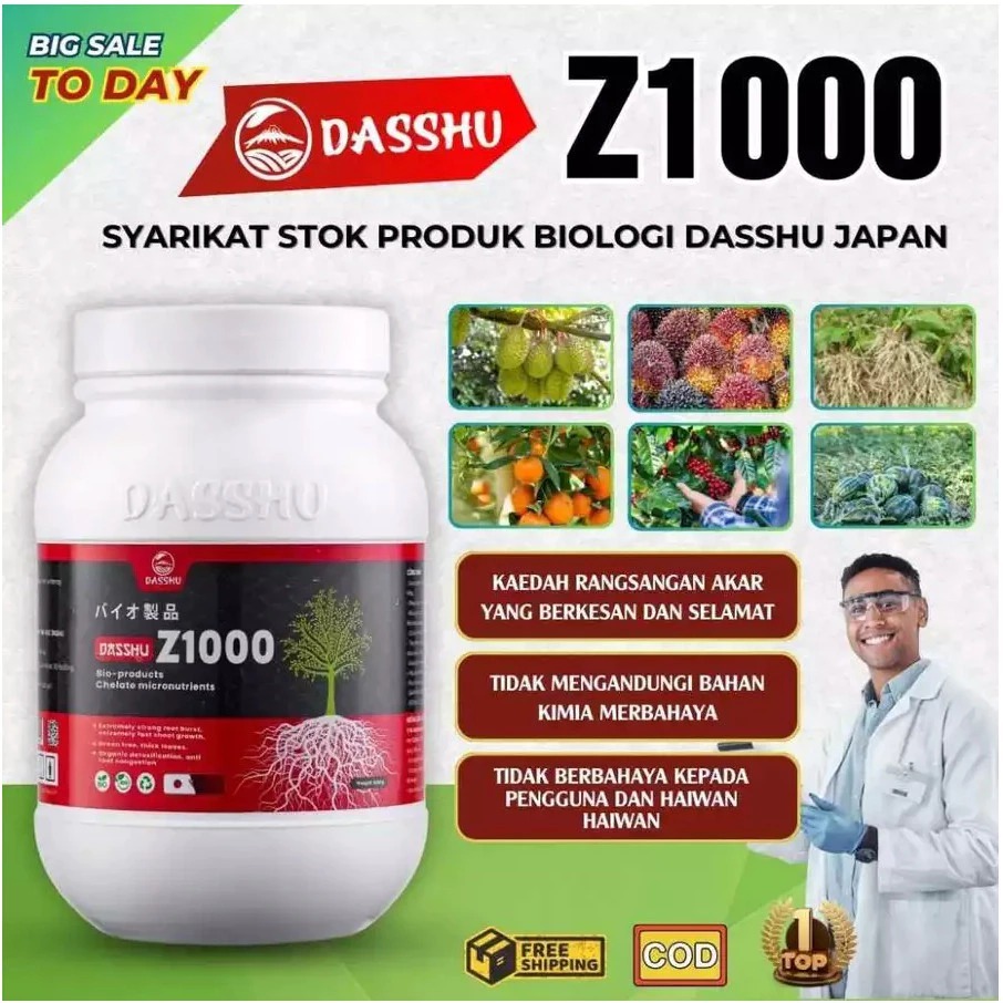 1KG DASSHU Z1000 PUPUK ORIGINAL PROMO BELI 5 GRATIS 1 HARGA PROMO