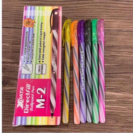 

Xdata M1 & M2 Bolpen Lilin Spiral Murah Semi Gel 0.5 Mm