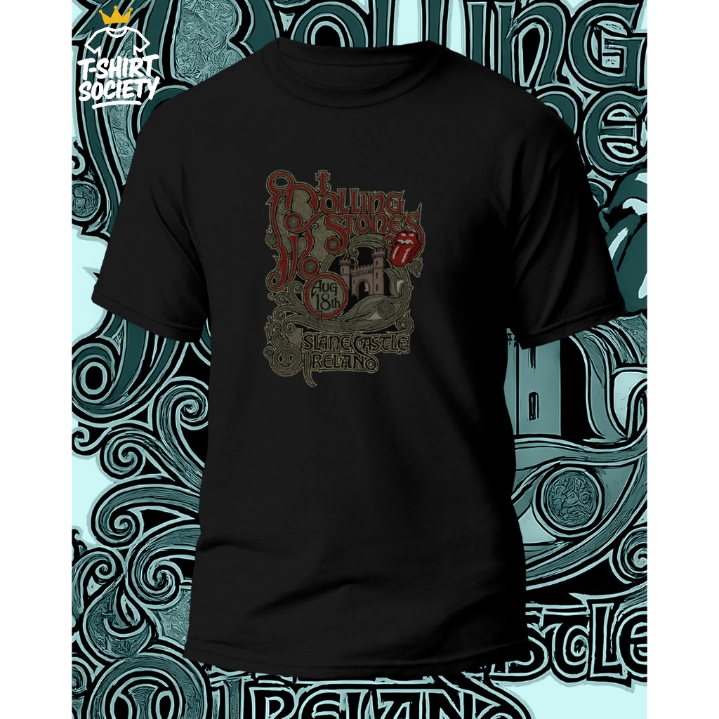 Kaos Rolling Stones | Kaos Rolling Stones Bahan Katun Combat 24s | Kaos Band Rolling Stones Slane Ca
