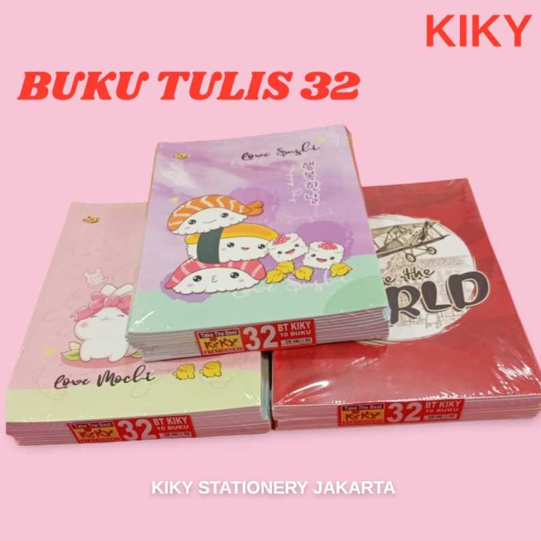 

KIKY Buku Tulis 32 Lembar - 1 Pak 10 Buku