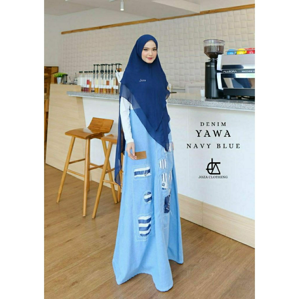 Yawa Denim Dress by Joza | Yawa Series Denim | Joza Clothing | D'Hijab of Mey