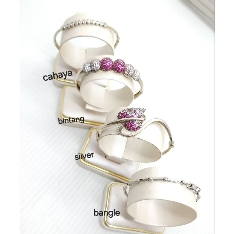 GELANG BANGLE VARIASI.PERAK ASLI 925 ANTI KARAT