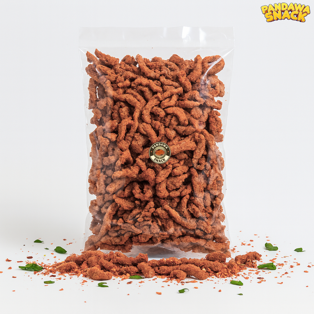 

Keripik Usus Ayam Pedas Daun Jeruk 1kg Crispy