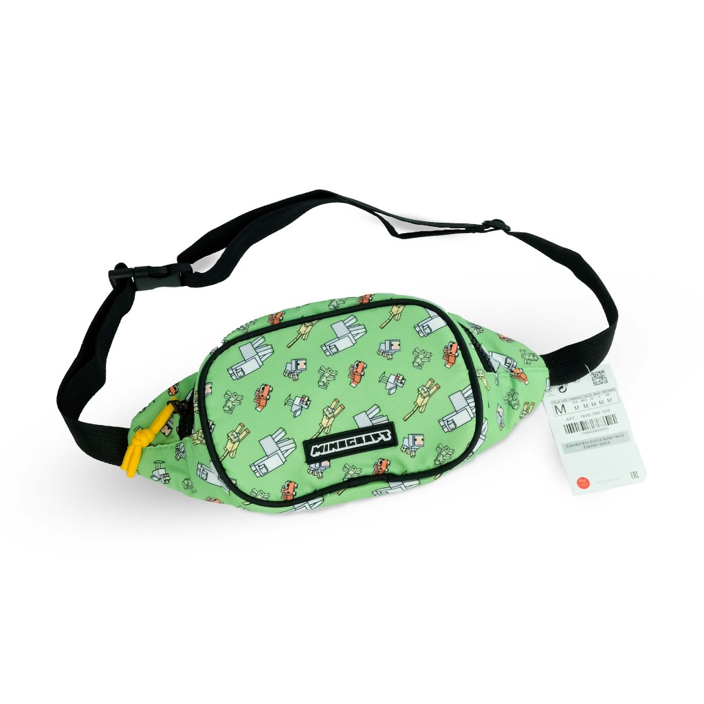 BAB505 Tas pinggang anak minecraft tas selempang anak laki laki import karakter