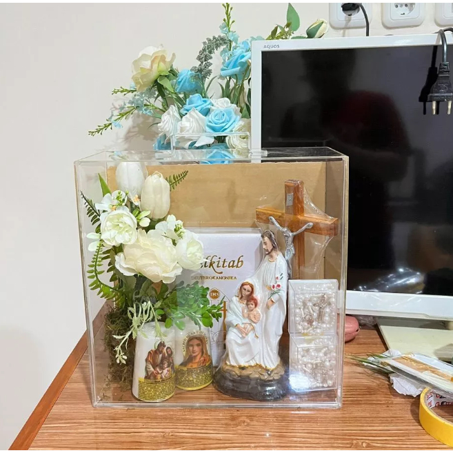 

Box hampers akrilik bentuk koper 30x12x30cm