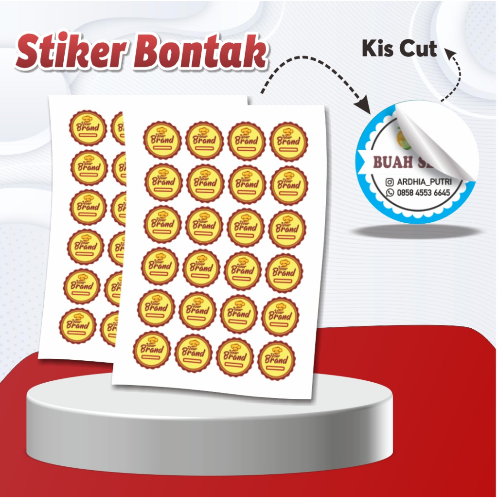 

Cetak Sticker Bontak Chromo Lebel Kemasan Minuman Makanan / Cetak Sticker Cup Minuman Murah