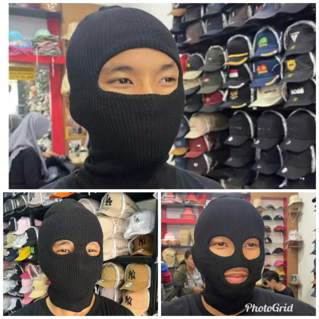 Kupluk ninja lubang 1,2,dan3 / kupluk ronda lubang / kupluk ninja lubang / kupluk sebo / kupluk mali
