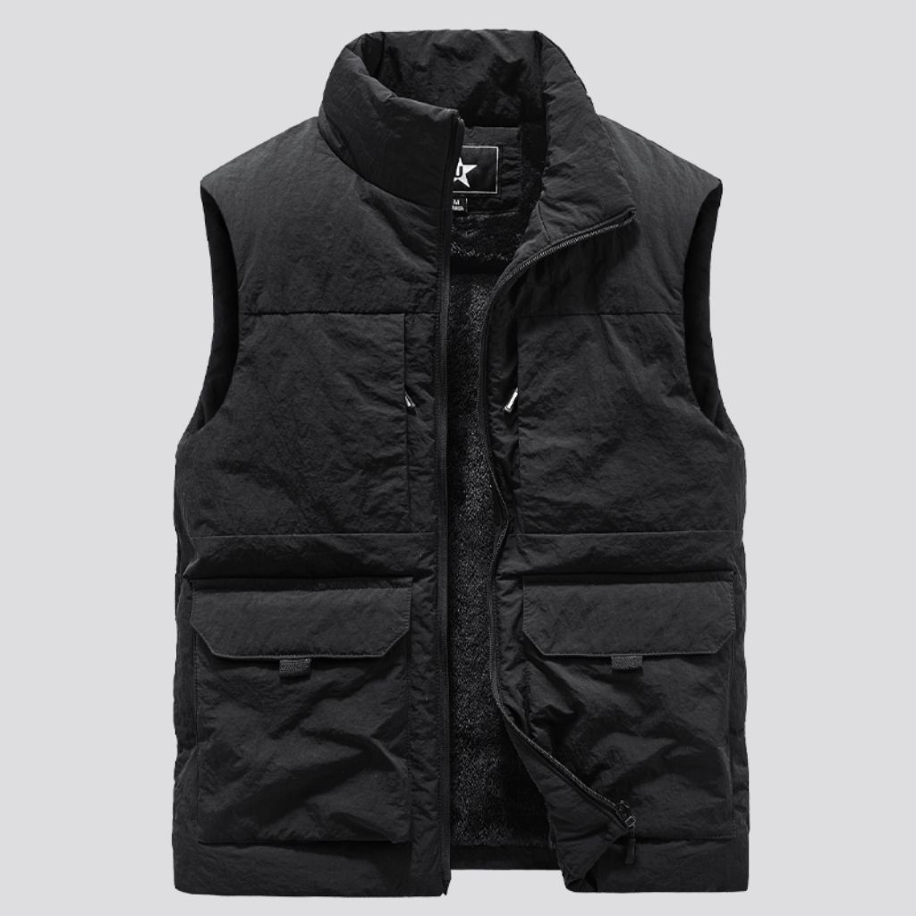 Jaket rompi pria tebal terbaru rompi  vest bulu indoor maupun outdoor anti angin