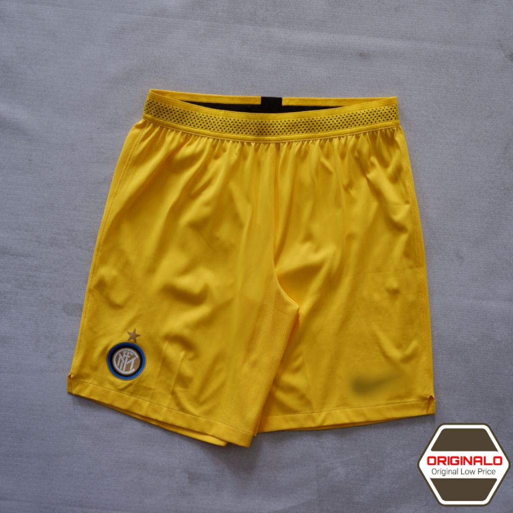 Celana Pendek Sepak Bola Pria N Men Inter Milan 2013 2014 GK Goalkeeper Football Soccer Shorts | Yel