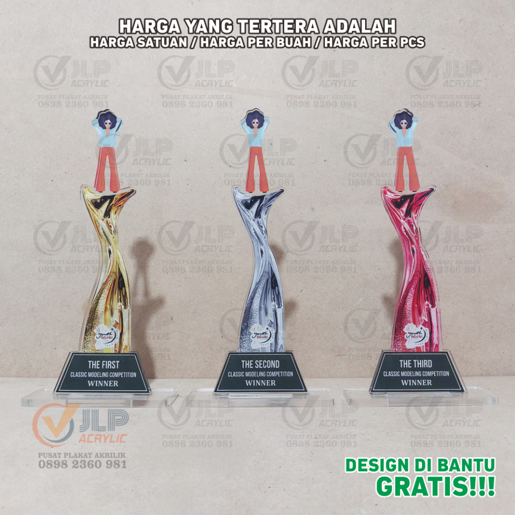 Piala Busana, Piala Model, Piala Fashion Show, Tropi Model, Tropy Fashion Show, Trophy Busana, Troph