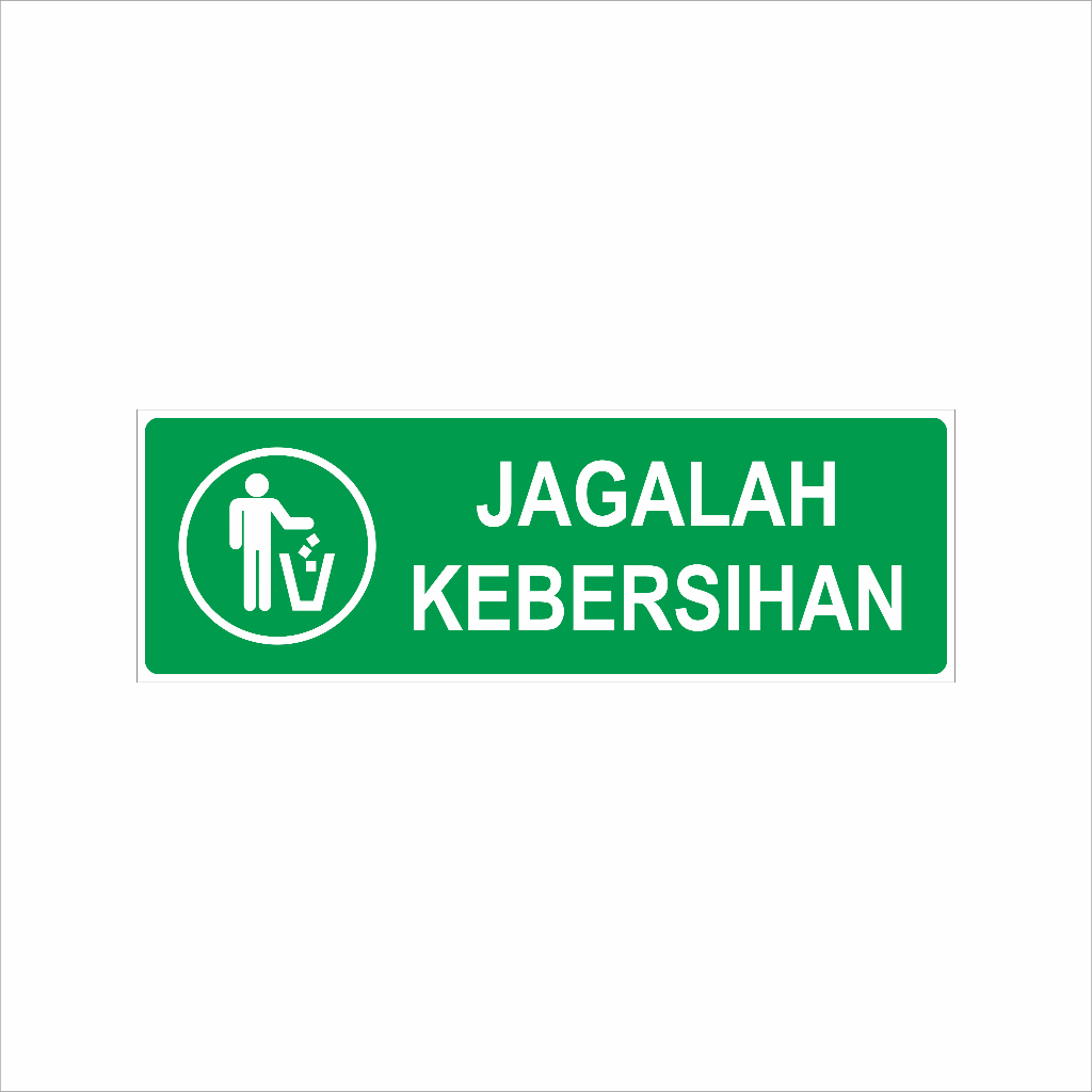 

Public sign stiker graftac laminasi glossy