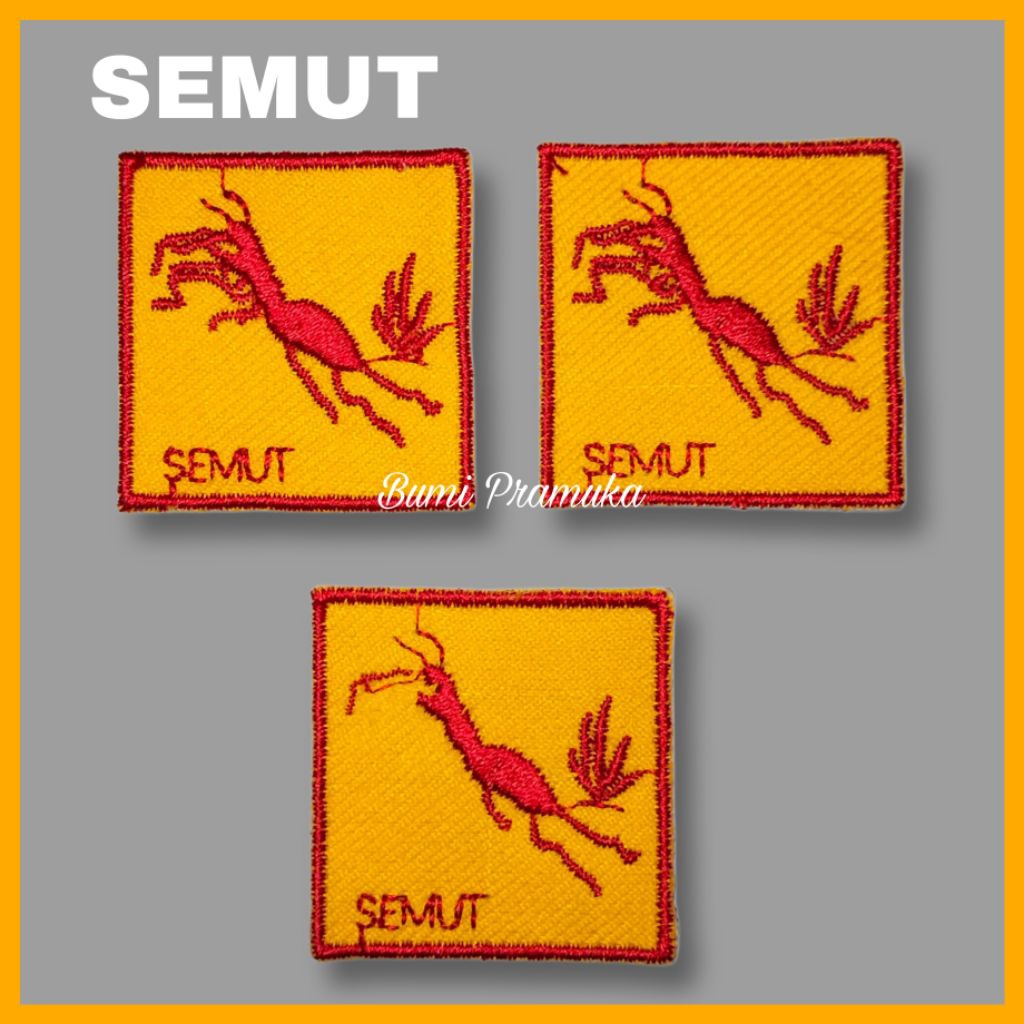 Tanda regu pramuka putra bordir semut Bet bordir tanda regu semut