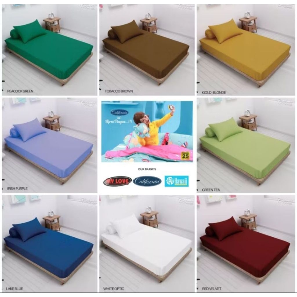 Sprei California ukuran 100x200 n 120x200