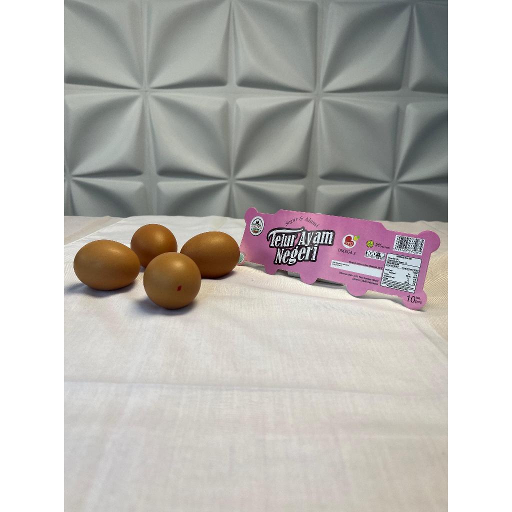 

RB Sajira Telur Ayam Negeri Omega 3 Isi 10 Butir / Telur Negeri Omega