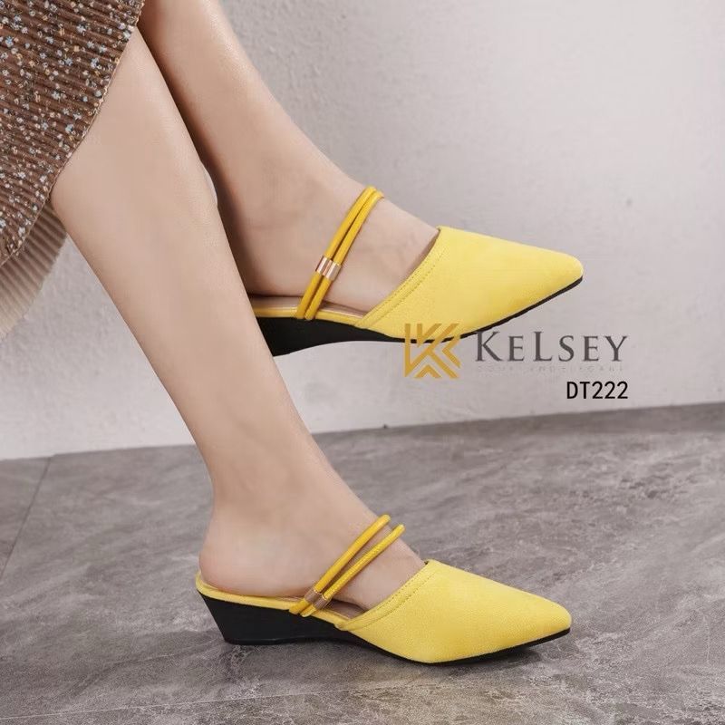 (Promo 10rb) Kelsey Sepatu Heels 5cm Wanita DT222 Sepatu Hak Tahu