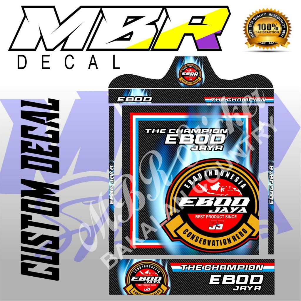 STIKER DECAL sangkar kotak koper kosan KARBON