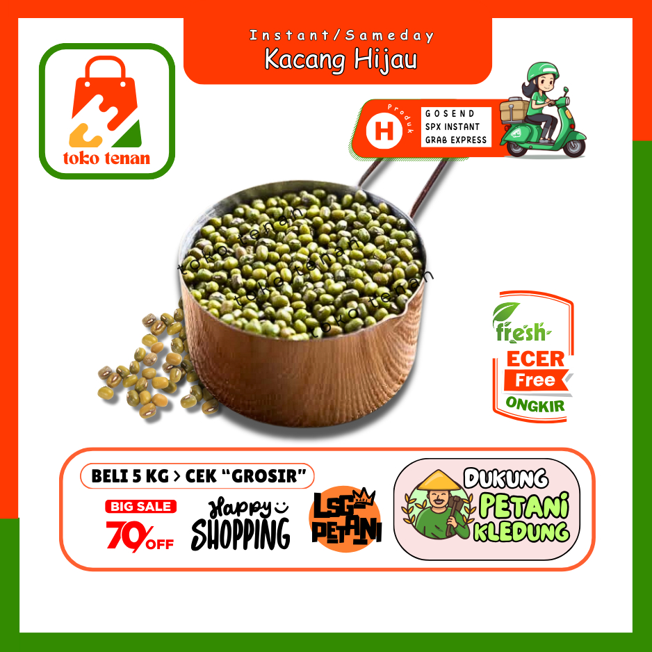 

Tokotenan // Kacang Hijau -- Sayur Gunung Ecer (H)