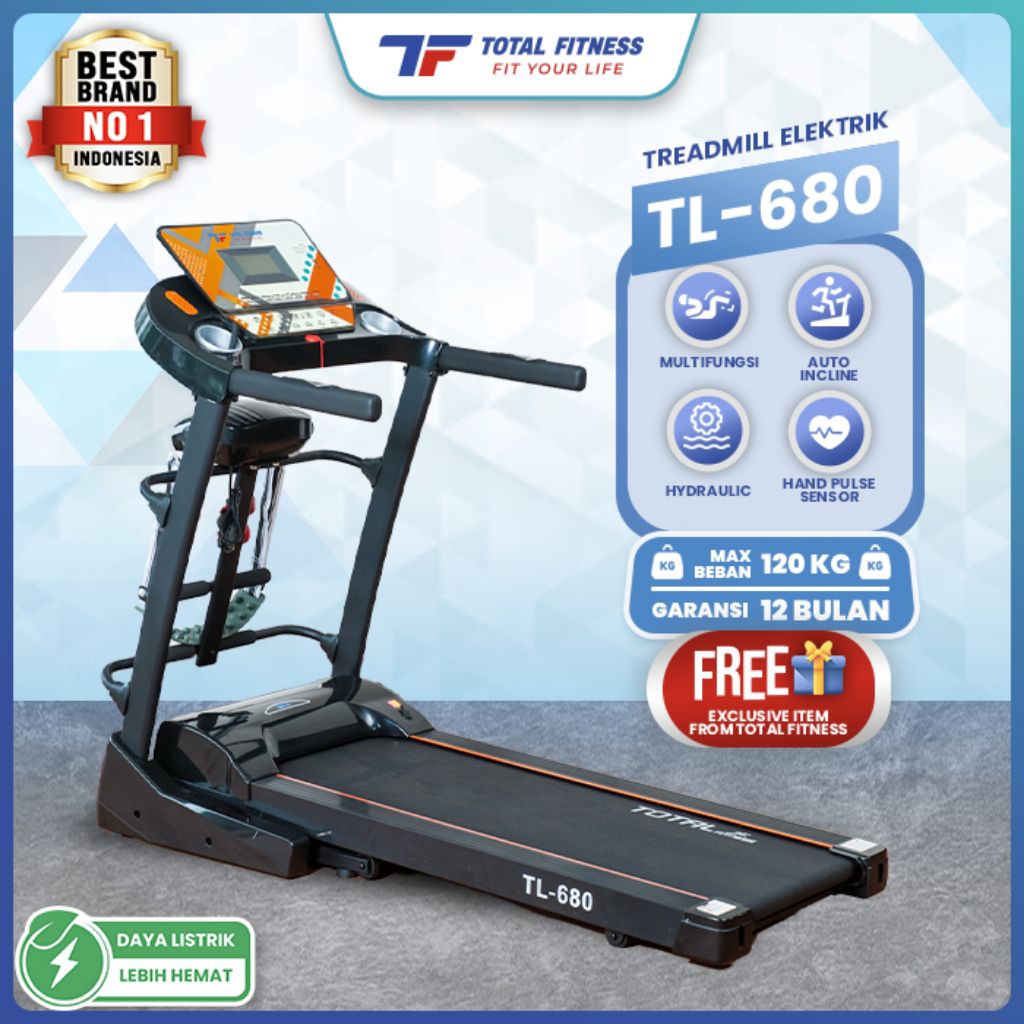 Treadmill Elektrik Electric TL 680 Total Fitnes
